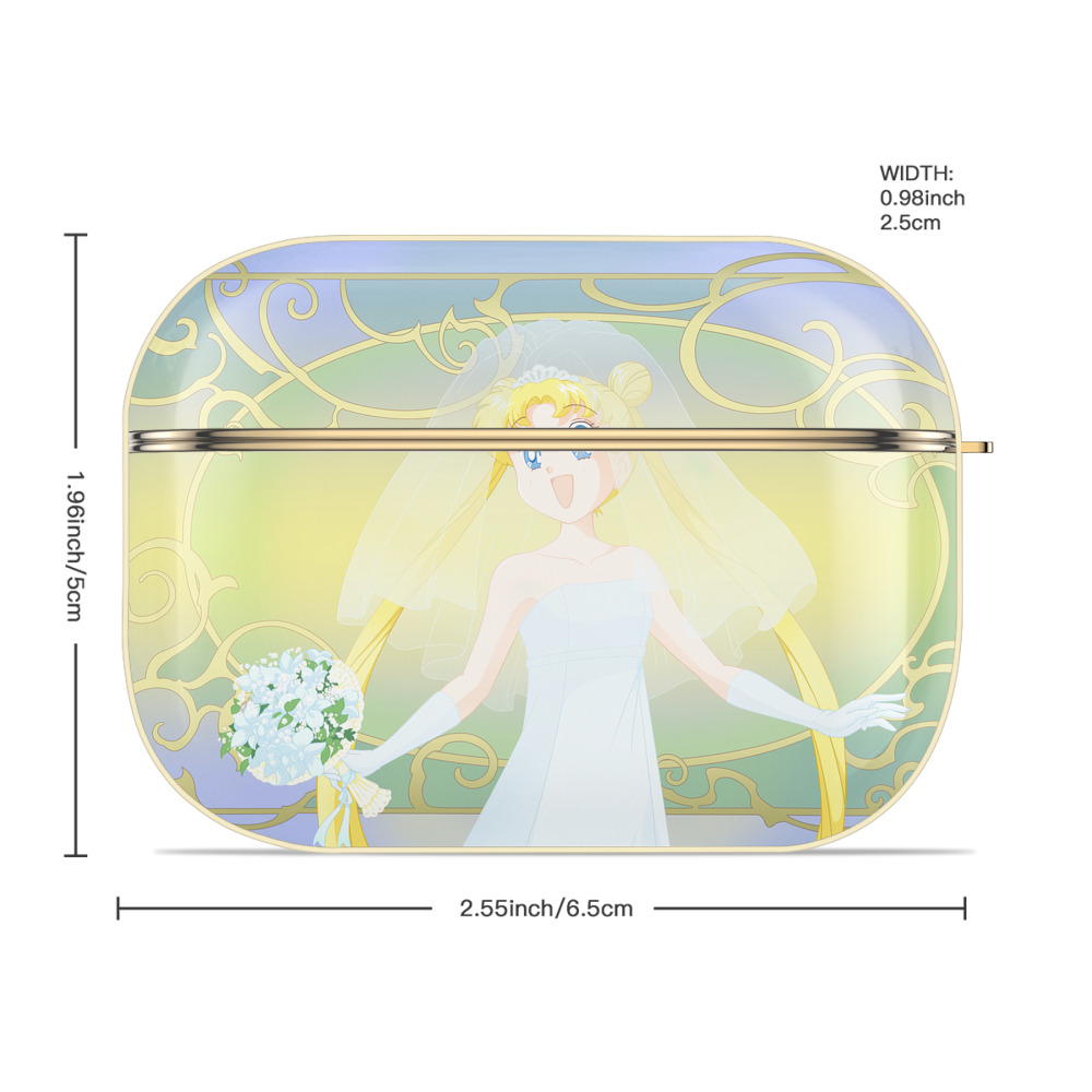 美少女戦士セーラームーン Sailor Moon 【AirPods Pro用】ハードシェル保護ケース｜耐衝撃・防指紋・カラビナ付き商品仕様