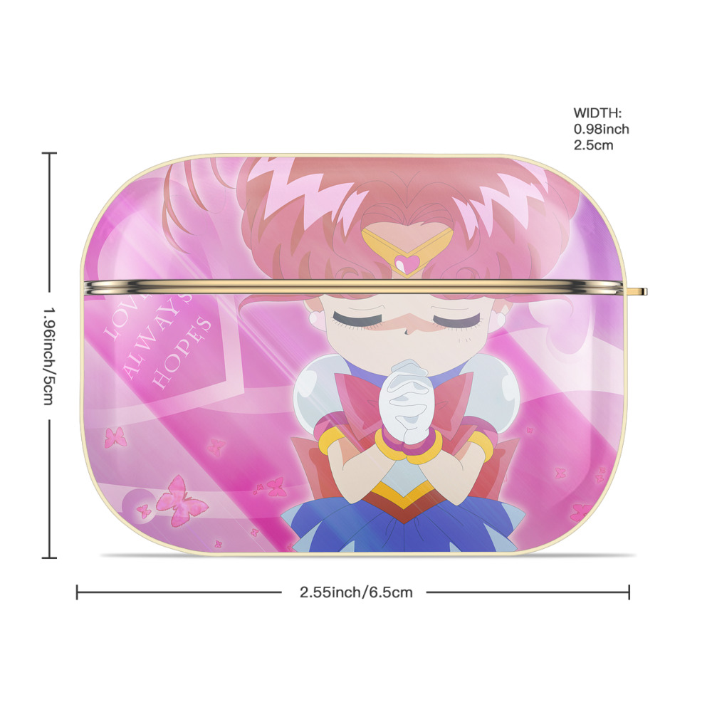 美少女戦士セーラームーン Sailor Moon 【AirPods Pro用】ハードシェル保護ケース｜耐衝撃・防指紋・カラビナ付き商品仕様