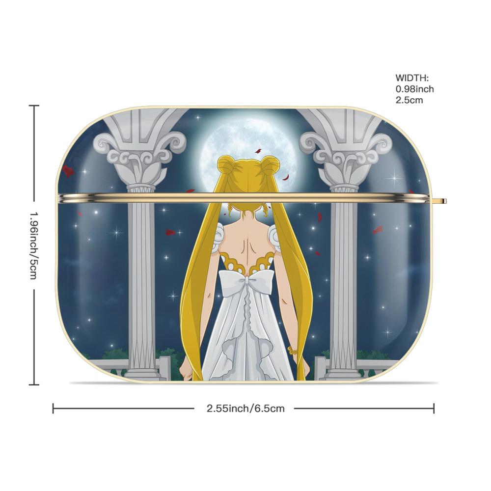 美少女戦士セーラームーン Sailor Moon 【AirPods Pro用】ハードシェル保護ケース｜耐衝撃・防指紋・カラビナ付き商品仕様
