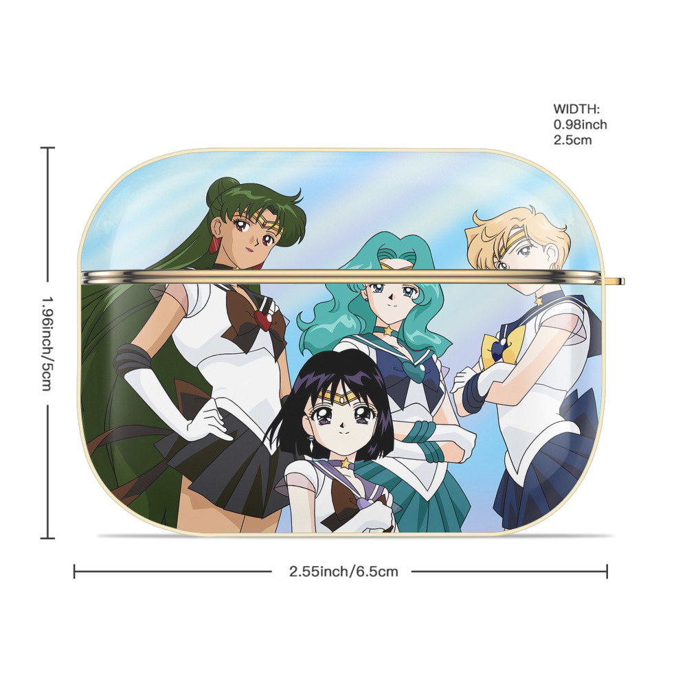 美少女戦士セーラームーン Sailor Moon 【AirPods Pro用】ハードシェル保護ケース｜耐衝撃・防指紋・カラビナ付き商品仕様