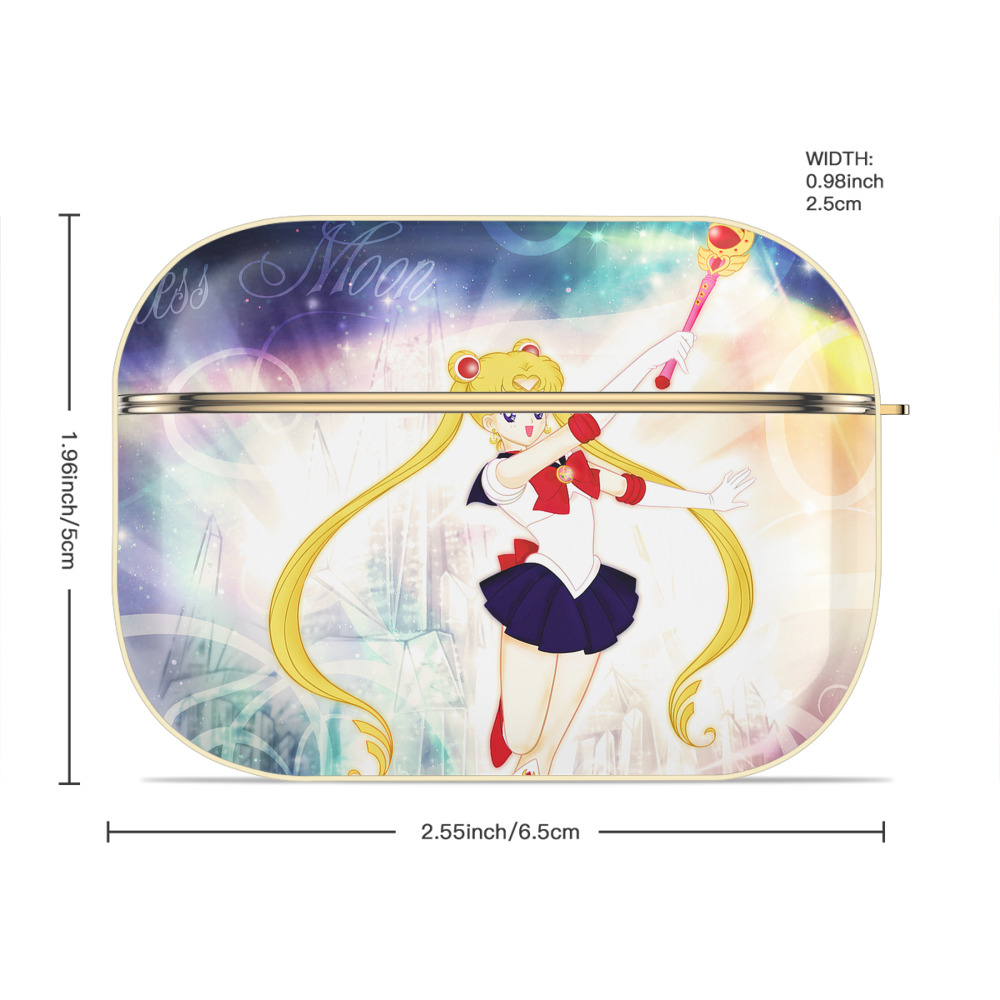 美少女戦士セーラームーン Sailor Moon 【AirPods Pro用】ハードシェル保護ケース｜耐衝撃・防指紋・カラビナ付き商品仕様