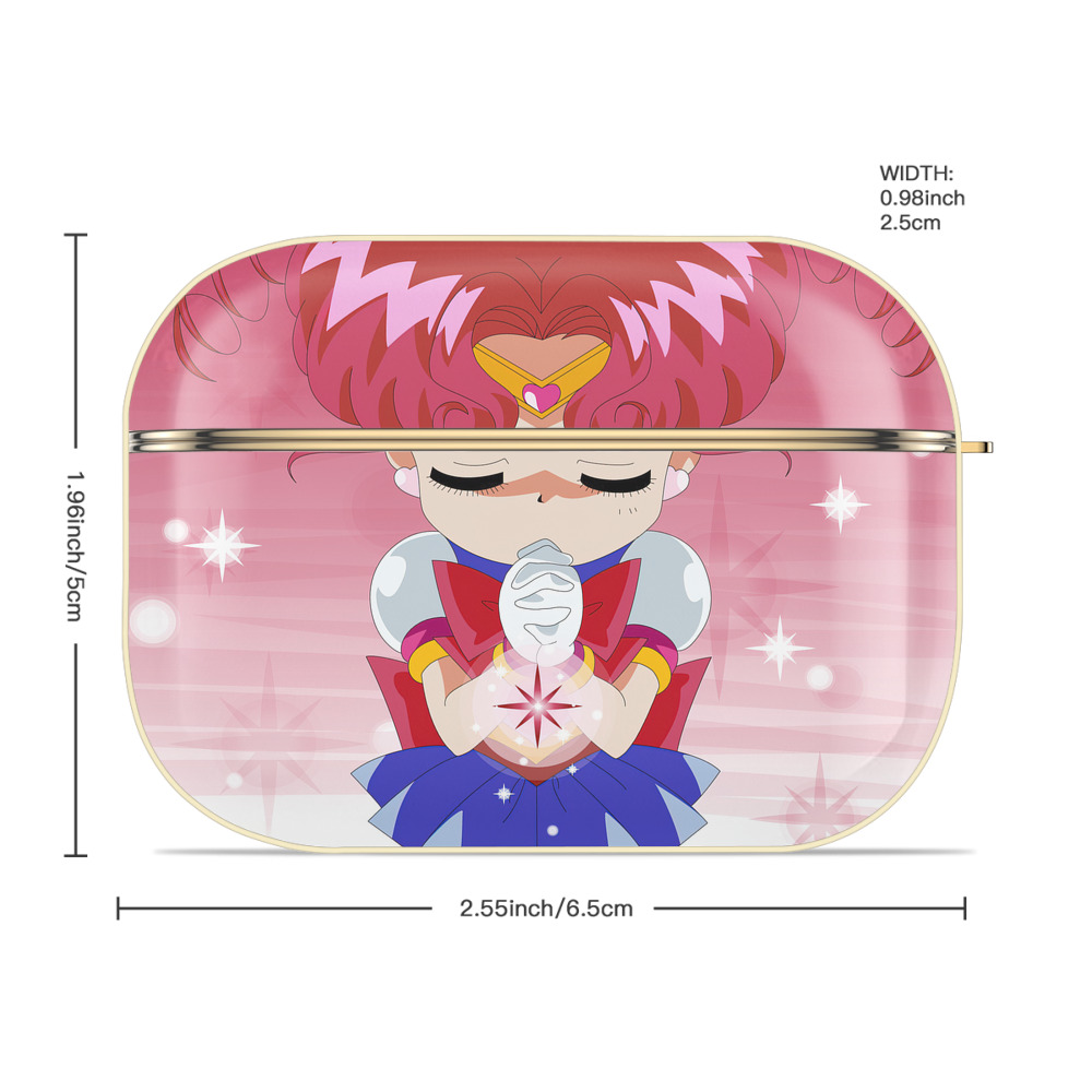 美少女戦士セーラームーン Sailor Moon 【AirPods Pro用】ハードシェル保護ケース｜耐衝撃・防指紋・カラビナ付き商品仕様