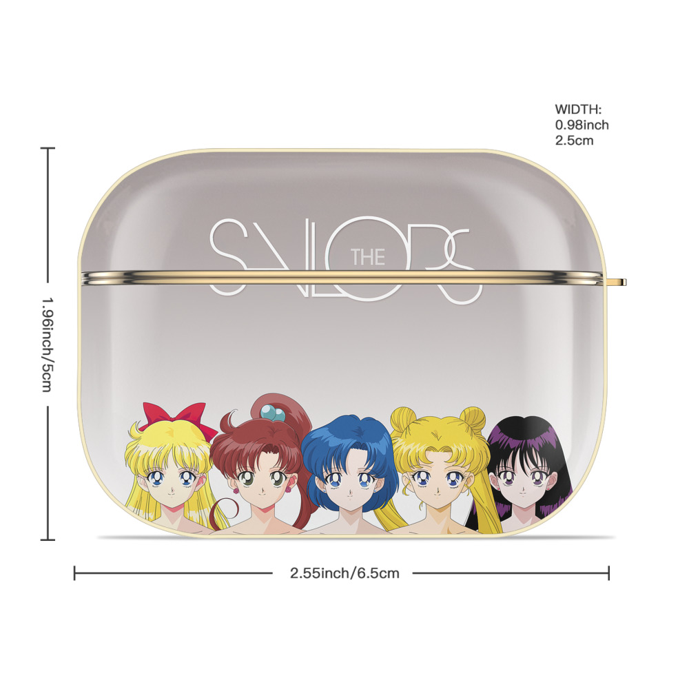 美少女戦士セーラームーン Sailor Moon 【AirPods Pro用】ハードシェル保護ケース｜耐衝撃・防指紋・カラビナ付き商品仕様
