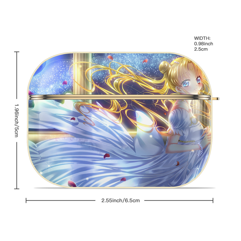 美少女戦士セーラームーン Sailor Moon 【AirPods Pro用】ハードシェル保護ケース｜耐衝撃・防指紋・カラビナ付き商品仕様