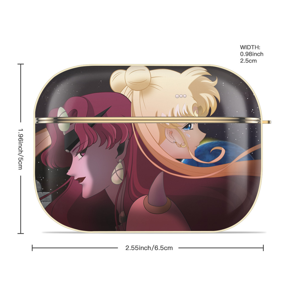 美少女戦士セーラームーン Sailor Moon 【AirPods Pro用】ハードシェル保護ケース｜耐衝撃・防指紋・カラビナ付き商品仕様