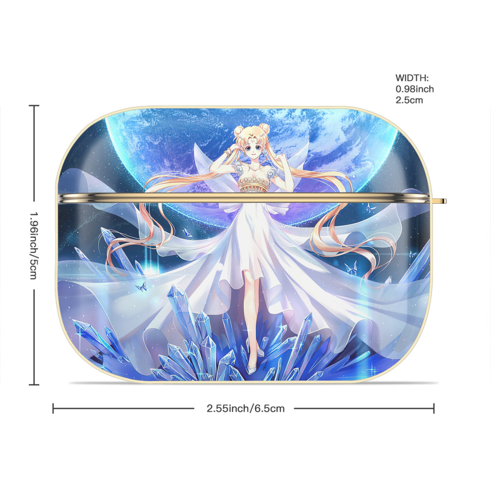美少女戦士セーラームーン Sailor Moon 【AirPods Pro用】ハードシェル保護ケース｜耐衝撃・防指紋・カラビナ付き商品仕様