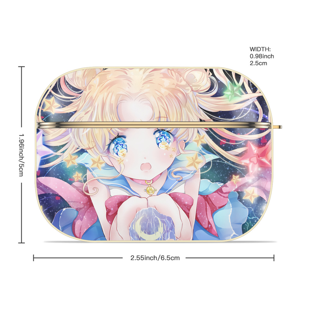 美少女戦士セーラームーン Sailor Moon 【AirPods Pro用】ハードシェル保護ケース｜耐衝撃・防指紋・カラビナ付き商品仕様