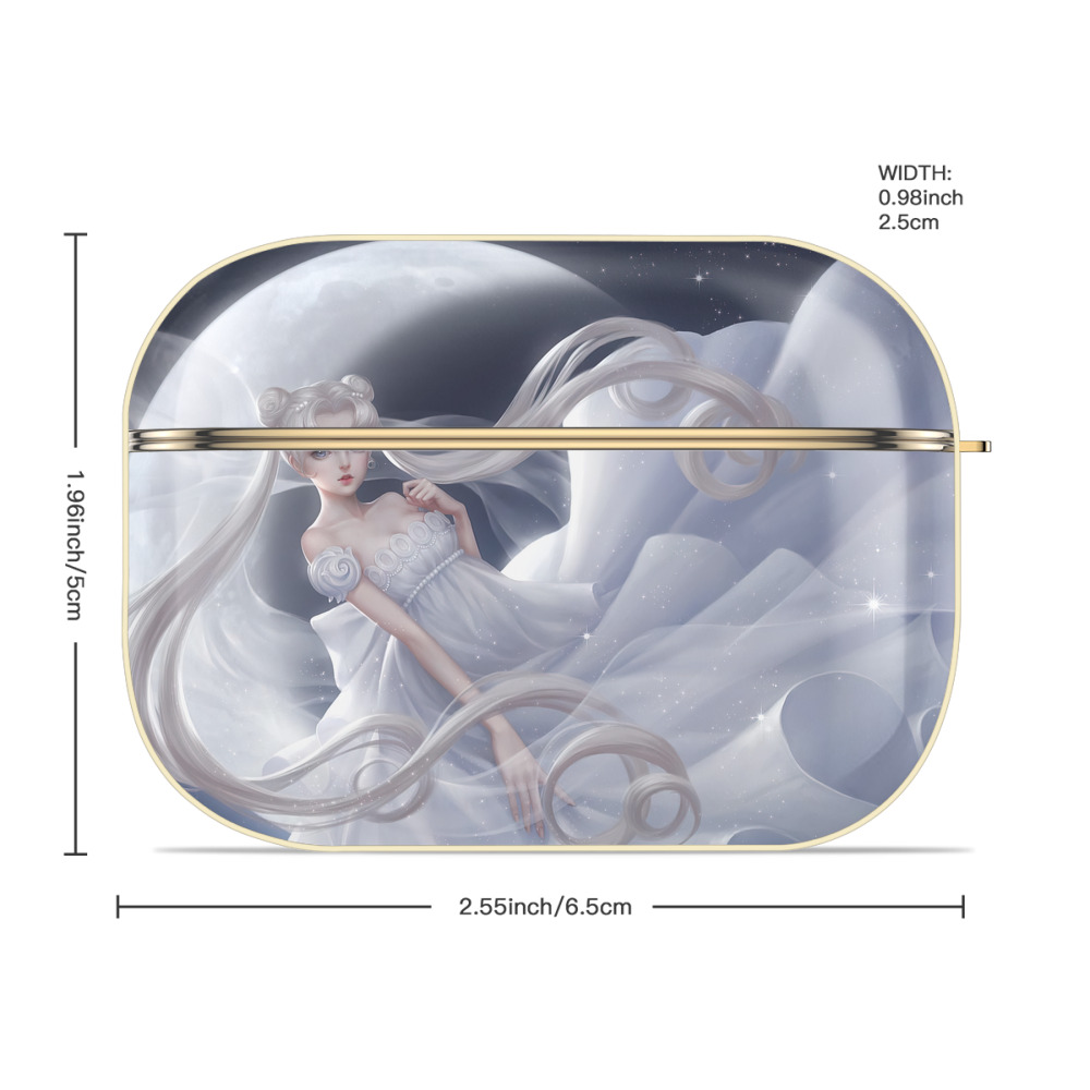 美少女戦士セーラームーン Sailor Moon 【AirPods Pro用】ハードシェル保護ケース｜耐衝撃・防指紋・カラビナ付き商品仕様