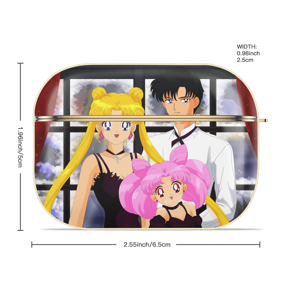 美少女戦士セーラームーン Sailor Moon 【AirPods Pro用】ハードシェル保護ケース｜耐衝撃・防指紋・カラビナ付き商品仕様