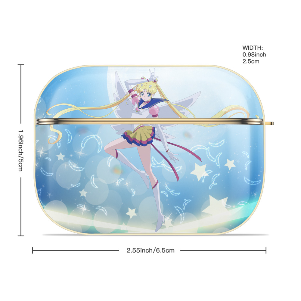 美少女戦士セーラームーン Sailor Moon 【AirPods Pro用】ハードシェル保護ケース｜耐衝撃・防指紋・カラビナ付き商品仕様