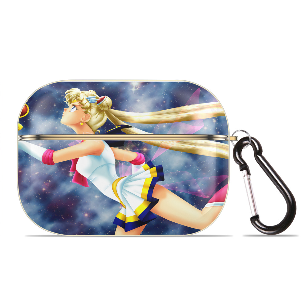（画像用） 美少女戦士セーラームーン Sailor Moon 【AirPods Pro用】ハードシェル保護ケース｜耐衝撃・防指紋・カラビナ付き商品仕様