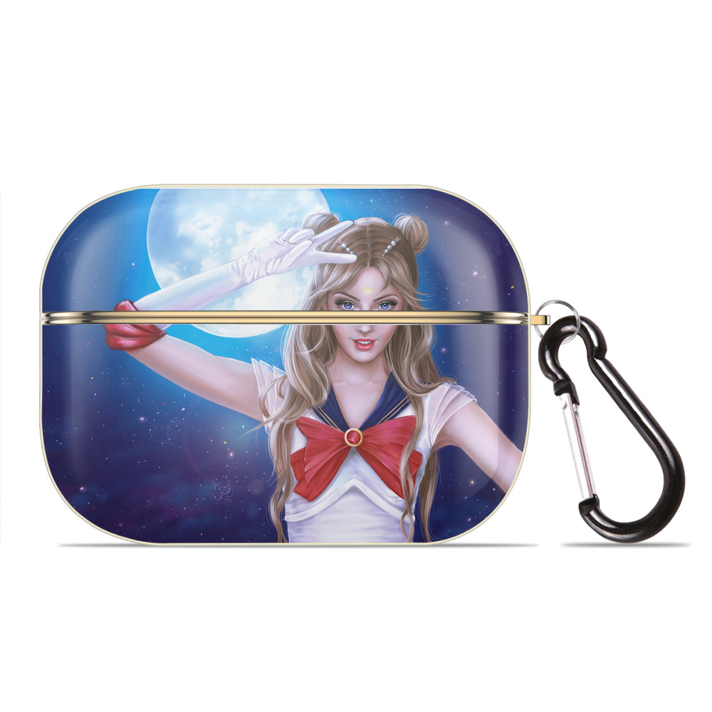 （画像用） 美少女戦士セーラームーン Sailor Moon 【AirPods Pro用】ハードシェル保護ケース｜耐衝撃・防指紋・カラビナ付き商品仕様