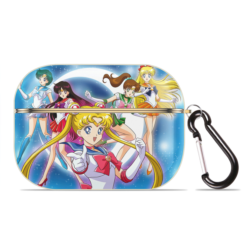 （画像用） 美少女戦士セーラームーン Sailor Moon 【AirPods Pro用】ハードシェル保護ケース｜耐衝撃・防指紋・カラビナ付き商品仕様