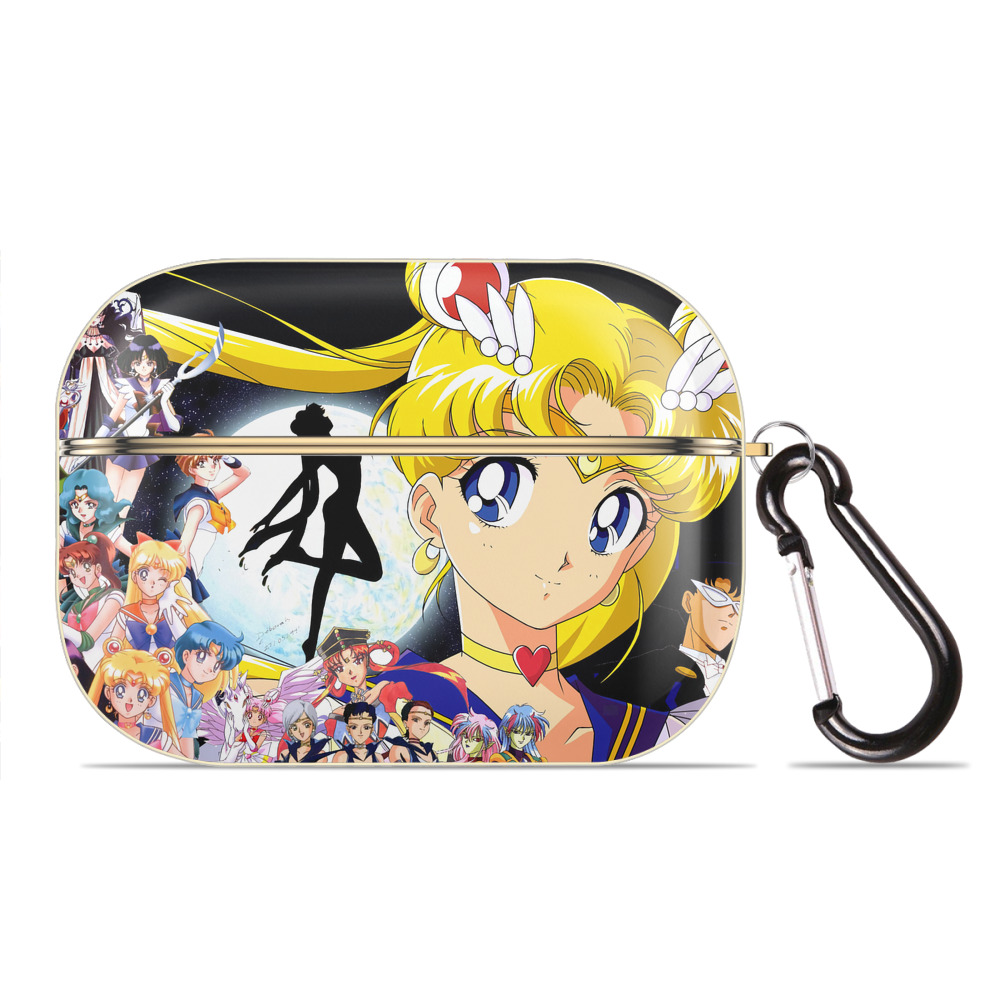 （画像用） 美少女戦士セーラームーン Sailor Moon 【AirPods Pro用】ハードシェル保護ケース｜耐衝撃・防指紋・カラビナ付き商品仕様