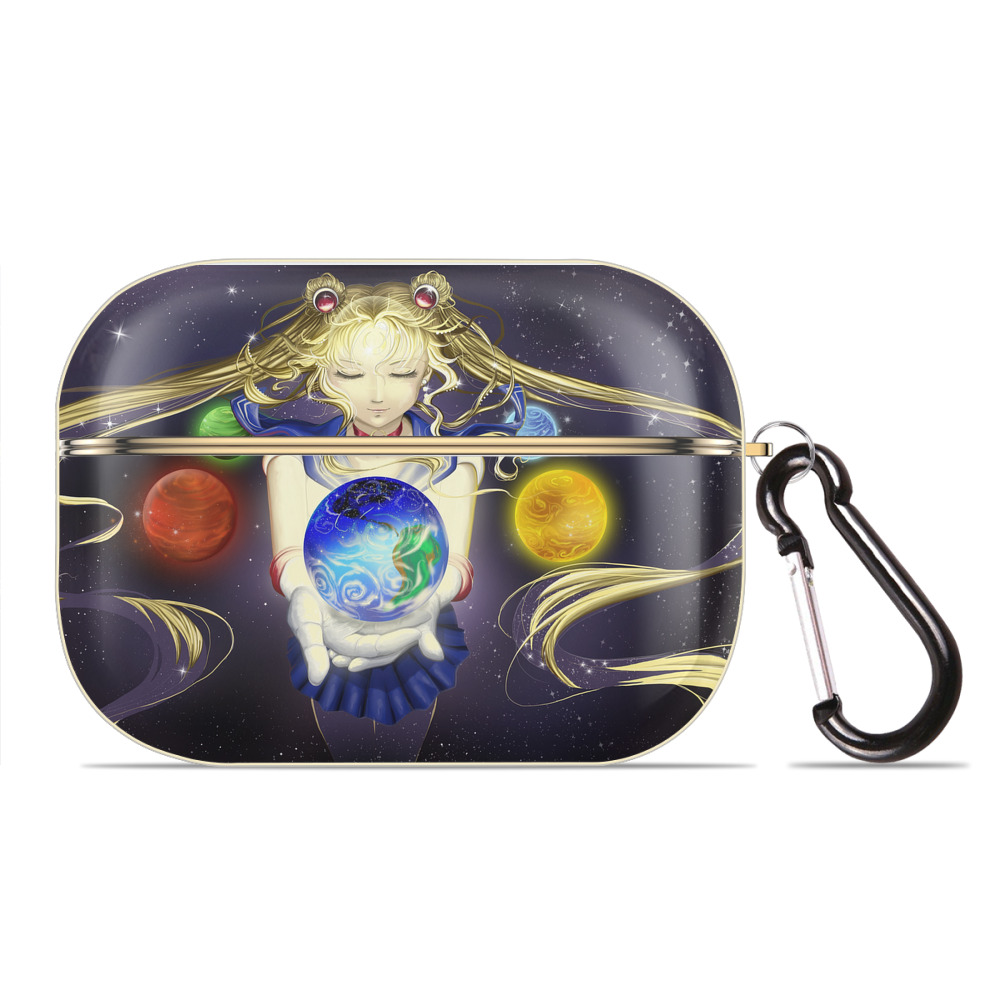 （画像用） 美少女戦士セーラームーン Sailor Moon 【AirPods Pro用】ハードシェル保護ケース｜耐衝撃・防指紋・カラビナ付き商品仕様