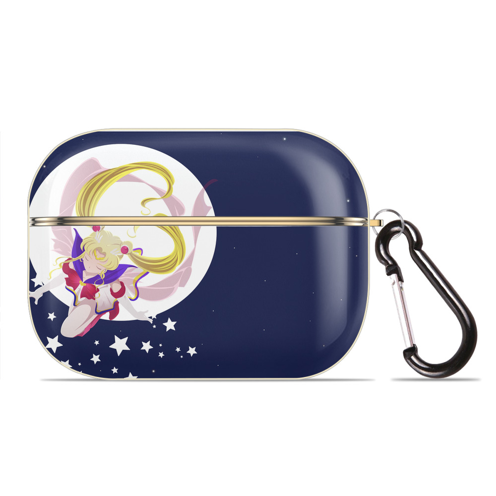 （画像用） 美少女戦士セーラームーン Sailor Moon 【AirPods Pro用】ハードシェル保護ケース｜耐衝撃・防指紋・カラビナ付き商品仕様