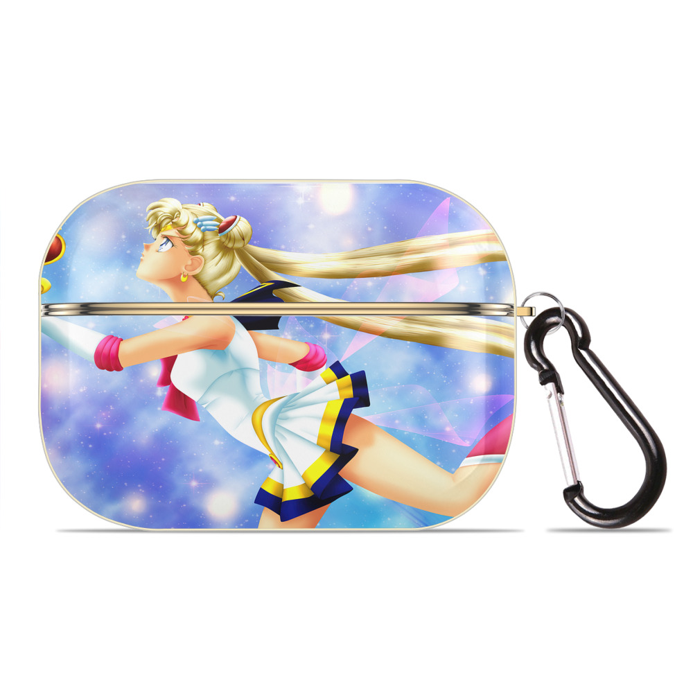 （画像用） 美少女戦士セーラームーン Sailor Moon 【AirPods Pro用】ハードシェル保護ケース｜耐衝撃・防指紋・カラビナ付き商品仕様