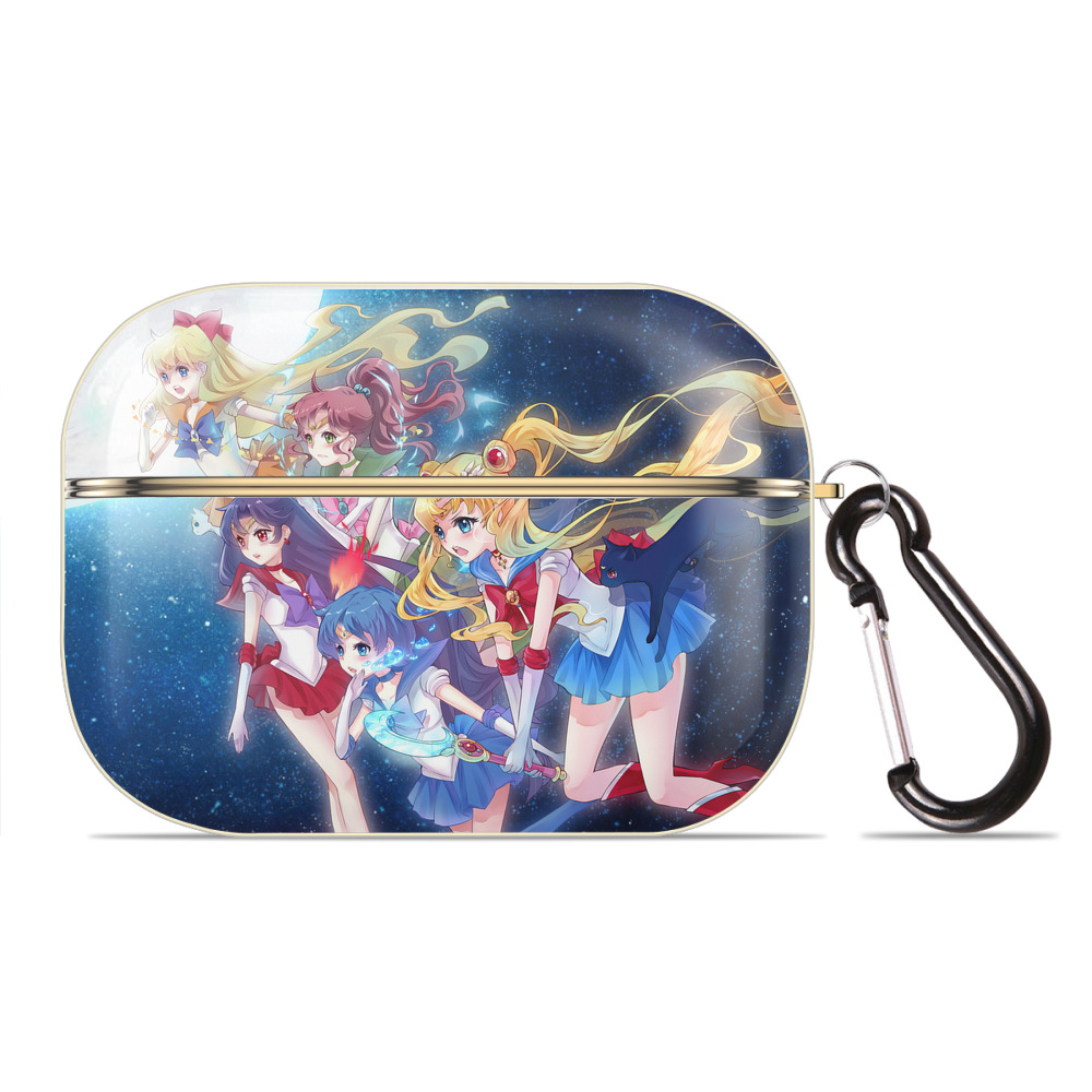 （画像用） 美少女戦士セーラームーン Sailor Moon 【AirPods Pro用】ハードシェル保護ケース｜耐衝撃・防指紋・カラビナ付き商品仕様