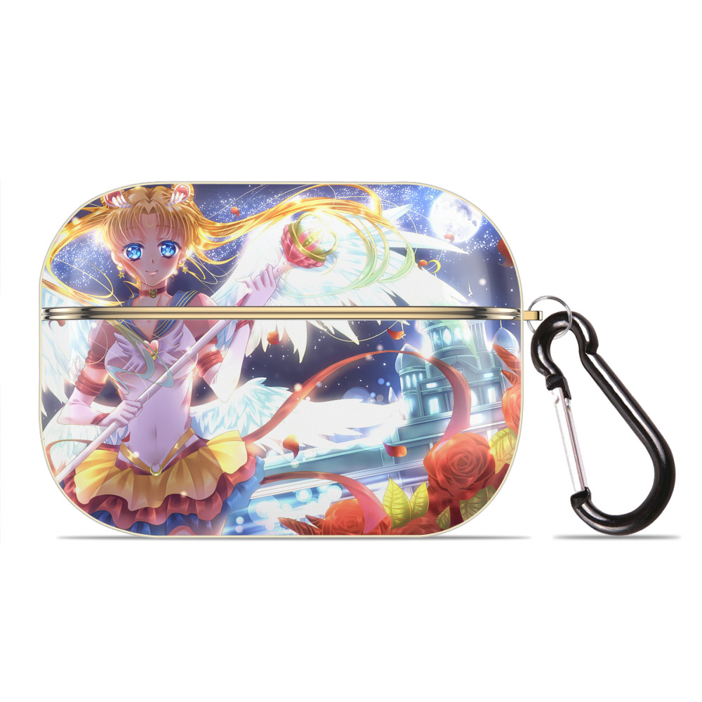 （画像用） 美少女戦士セーラームーン Sailor Moon 【AirPods Pro用】ハードシェル保護ケース｜耐衝撃・防指紋・カラビナ付き商品仕様