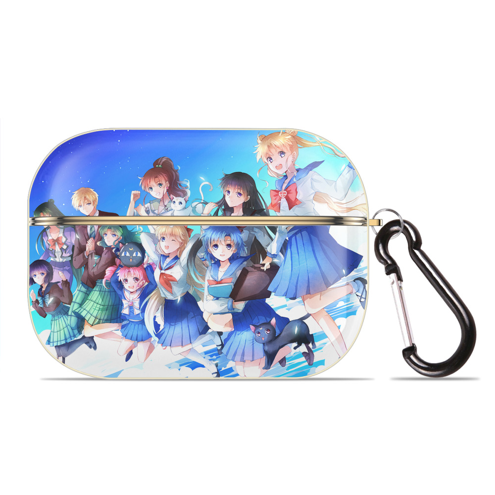 （画像用） 美少女戦士セーラームーン Sailor Moon 【AirPods Pro用】ハードシェル保護ケース｜耐衝撃・防指紋・カラビナ付き商品仕様