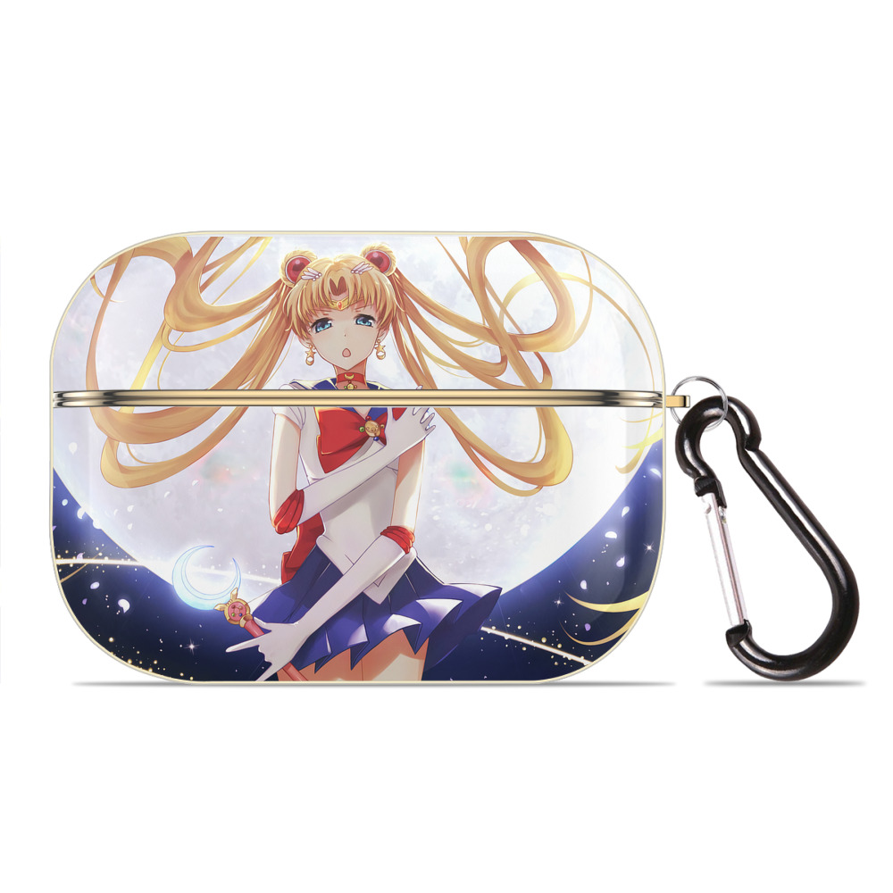 （画像用） 美少女戦士セーラームーン Sailor Moon 【AirPods Pro用】ハードシェル保護ケース｜耐衝撃・防指紋・カラビナ付き商品仕様