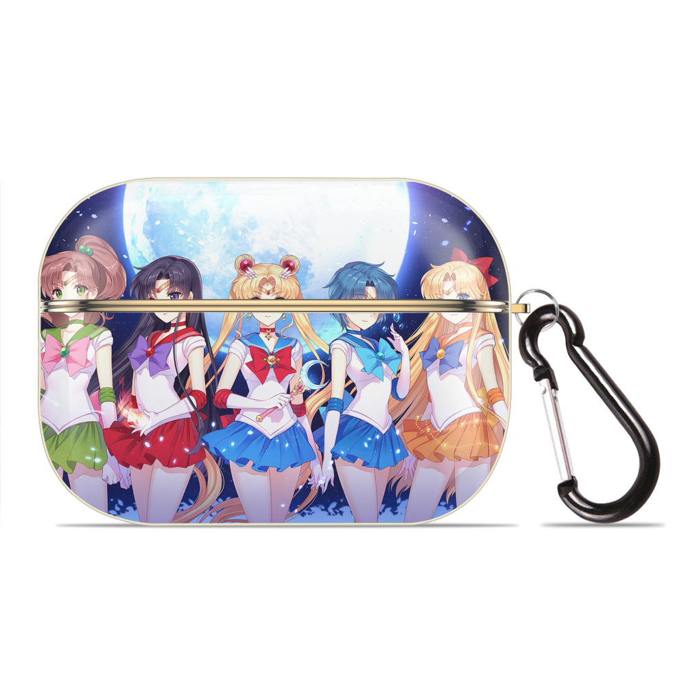 （画像用） 美少女戦士セーラームーン Sailor Moon 【AirPods Pro用】ハードシェル保護ケース｜耐衝撃・防指紋・カラビナ付き商品仕様