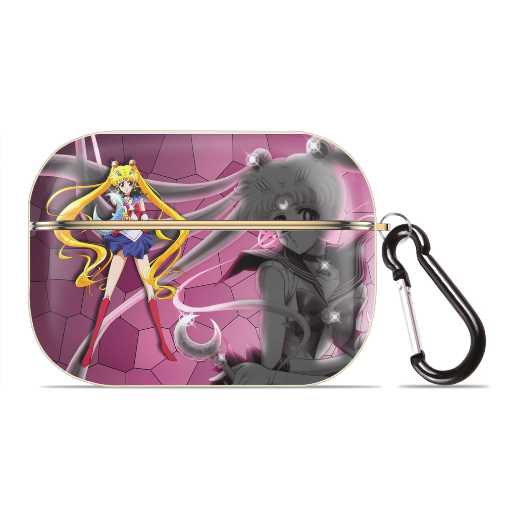 （画像用） 美少女戦士セーラームーン Sailor Moon 【AirPods Pro用】ハードシェル保護ケース｜耐衝撃・防指紋・カラビナ付き商品仕様