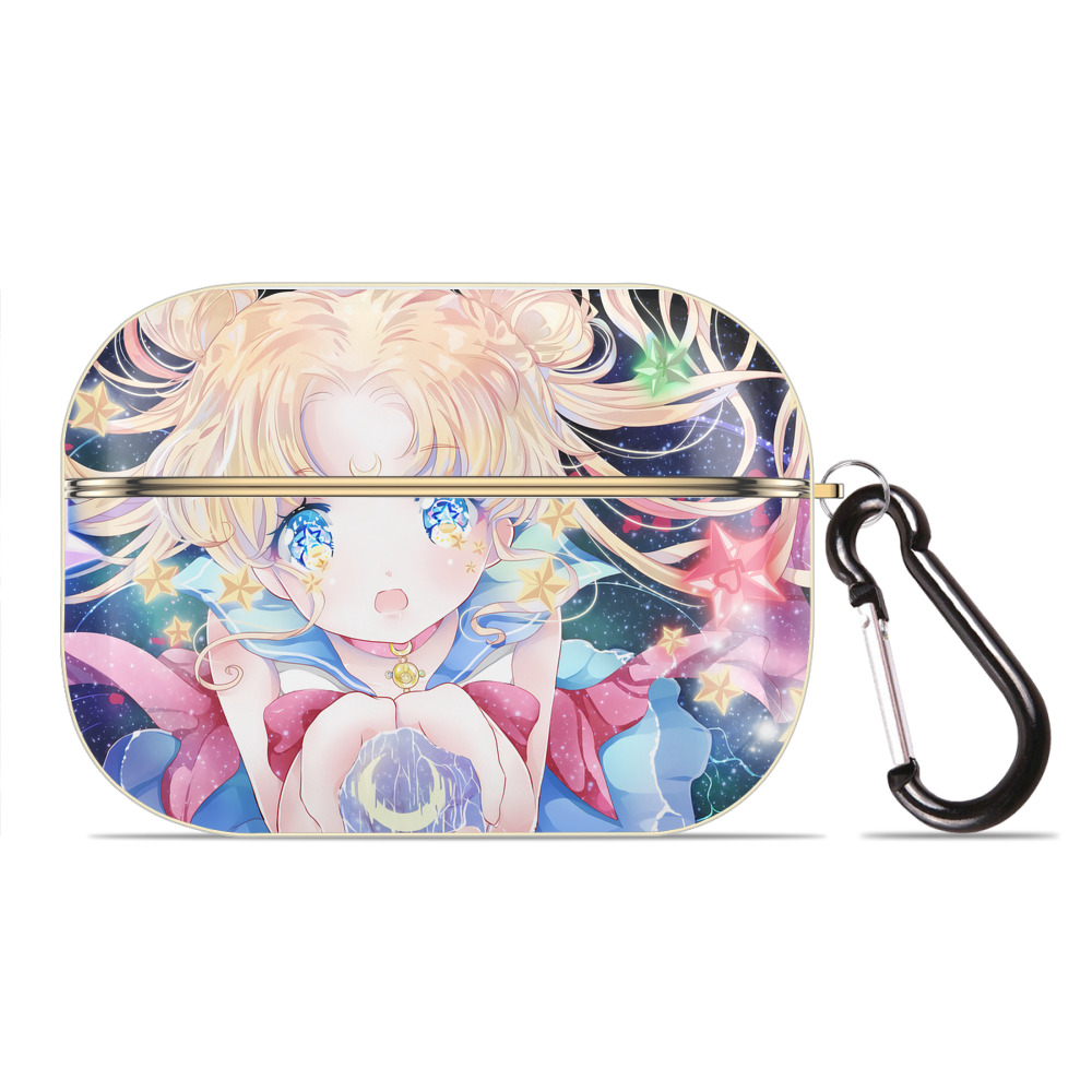 （画像用） 美少女戦士セーラームーン Sailor Moon 【AirPods Pro用】ハードシェル保護ケース｜耐衝撃・防指紋・カラビナ付き商品仕様