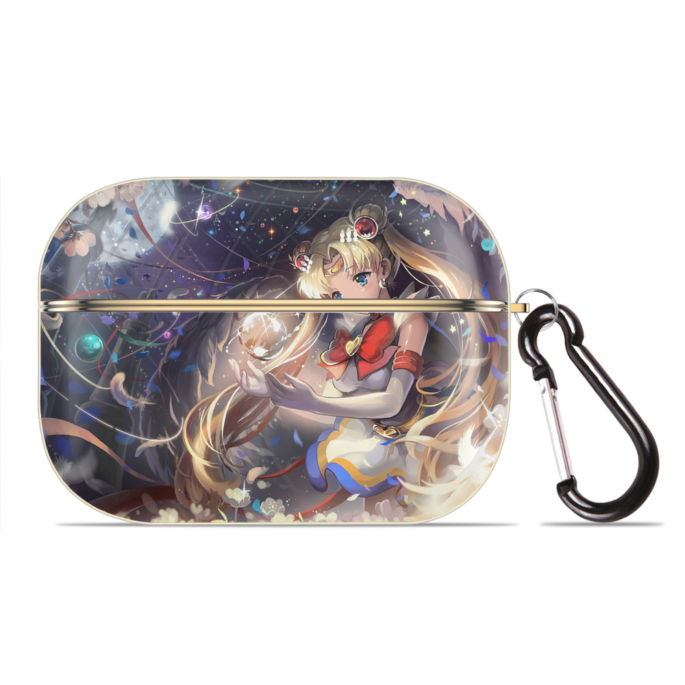 （画像用） 美少女戦士セーラームーン Sailor Moon 【AirPods Pro用】ハードシェル保護ケース｜耐衝撃・防指紋・カラビナ付き商品仕様