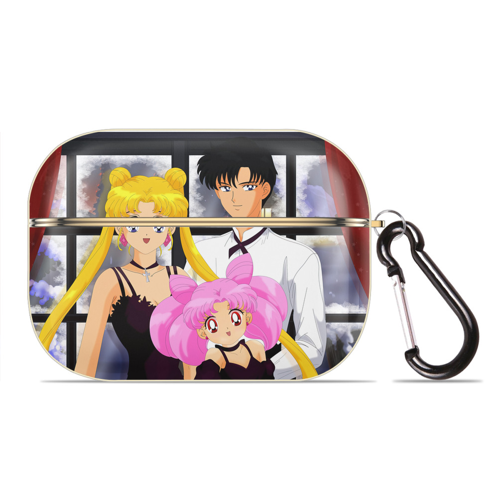 （画像用） 美少女戦士セーラームーン Sailor Moon 【AirPods Pro用】ハードシェル保護ケース｜耐衝撃・防指紋・カラビナ付き商品仕様