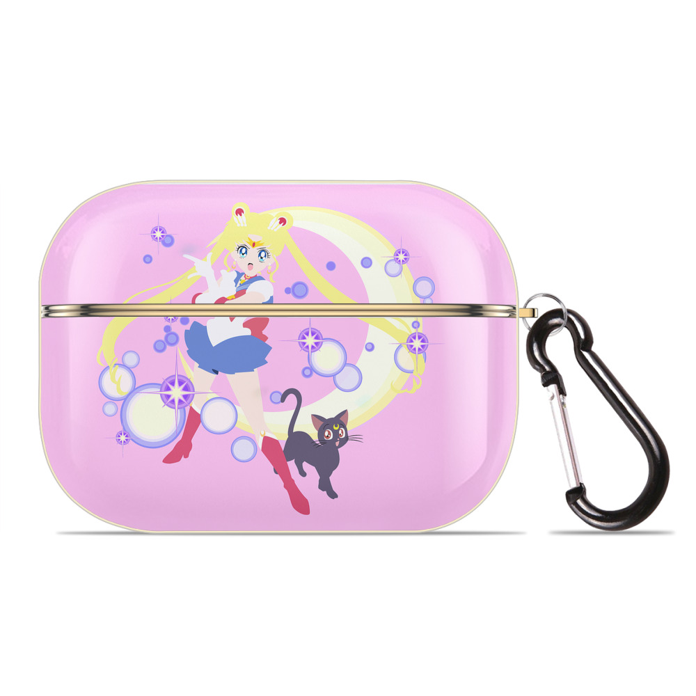 （画像用） 美少女戦士セーラームーン Sailor Moon 【AirPods Pro用】ハードシェル保護ケース｜耐衝撃・防指紋・カラビナ付き商品仕様