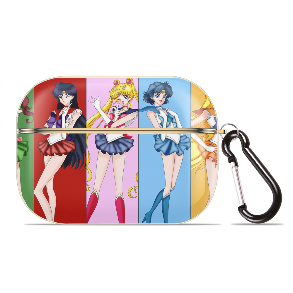 （画像用） 美少女戦士セーラームーン Sailor Moon 【AirPods Pro用】ハードシェル保護ケース｜耐衝撃・防指紋・カラビナ付き商品仕様