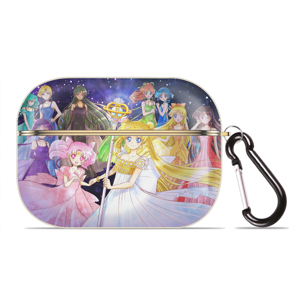 （画像用） 美少女戦士セーラームーン Sailor Moon 【AirPods Pro用】ハードシェル保護ケース｜耐衝撃・防指紋・カラビナ付き商品仕様