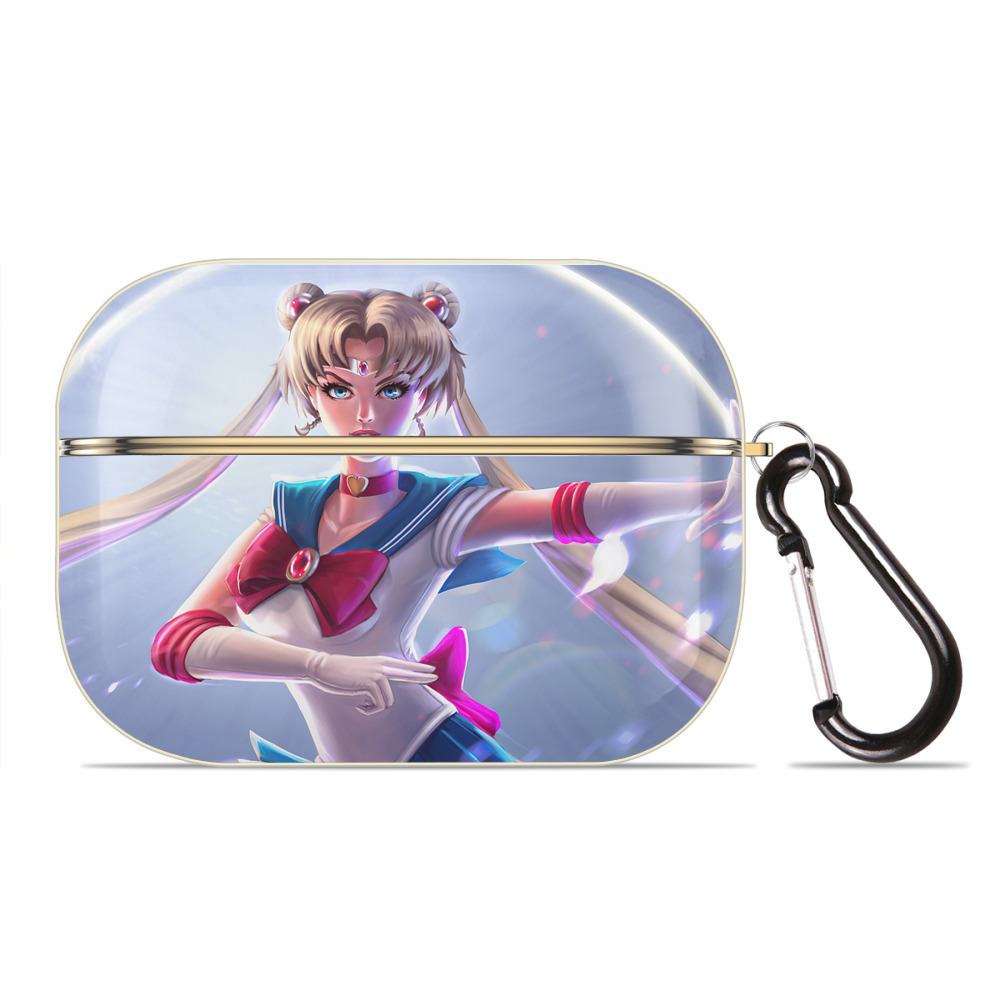 （画像用） 美少女戦士セーラームーン Sailor Moon 【AirPods Pro用】ハードシェル保護ケース｜耐衝撃・防指紋・カラビナ付き商品仕様