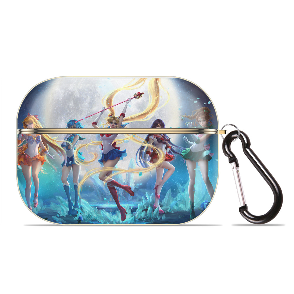 （画像用） 美少女戦士セーラームーン Sailor Moon 【AirPods Pro用】ハードシェル保護ケース｜耐衝撃・防指紋・カラビナ付き商品仕様