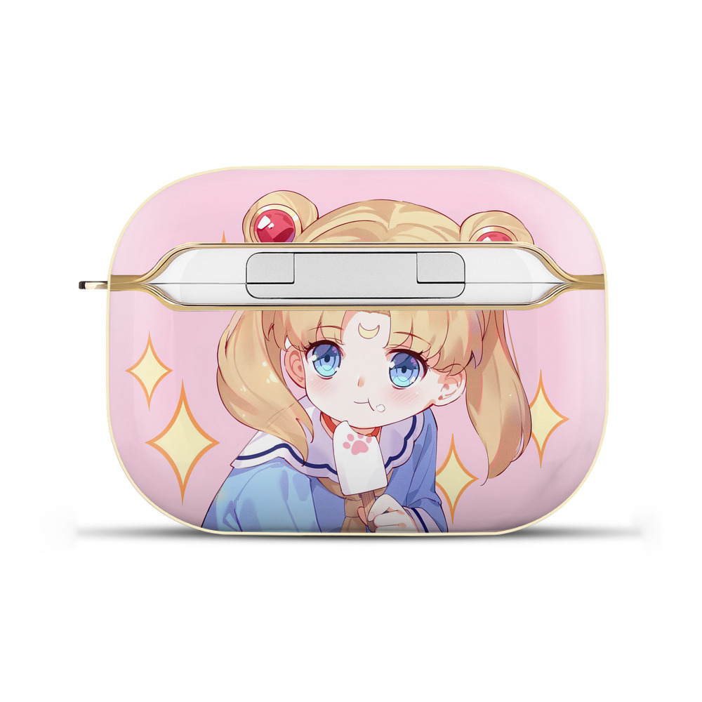 （画像用） 美少女戦士セーラームーン Sailor Moon 【AirPods Pro用】ハードシェル保護ケース｜耐衝撃・防指紋・カラビナ付き商品仕様