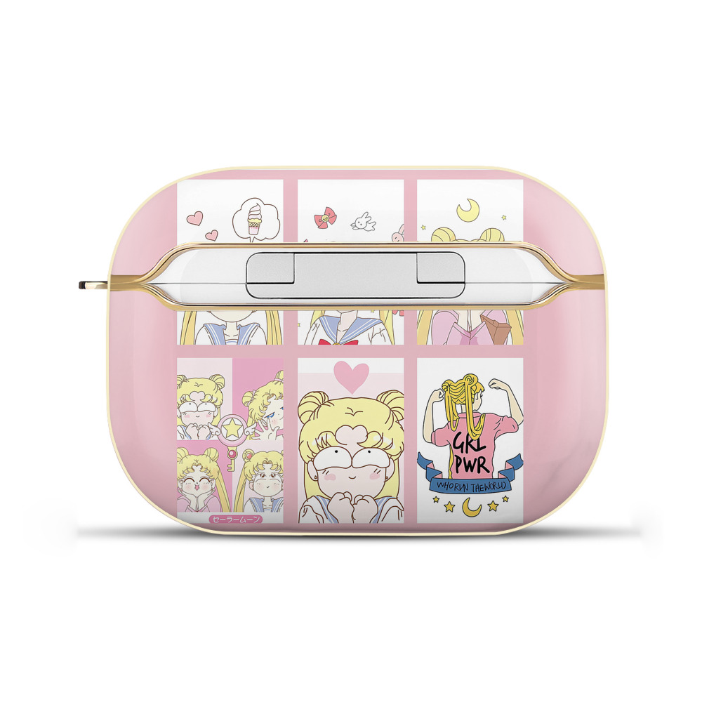 （画像用） 美少女戦士セーラームーン Sailor Moon 【AirPods Pro用】ハードシェル保護ケース｜耐衝撃・防指紋・カラビナ付き商品仕様