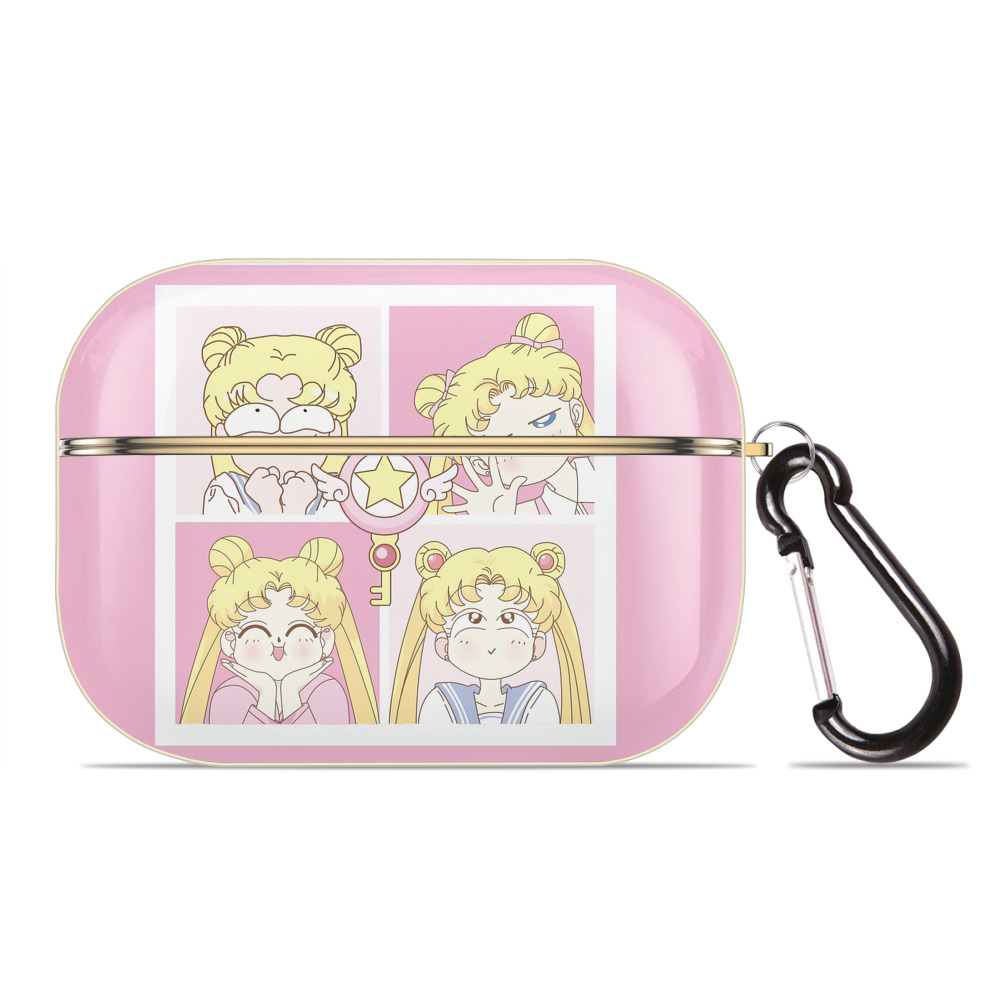 （画像用） 美少女戦士セーラームーン Sailor Moon 【AirPods Pro用】ハードシェル保護ケース｜耐衝撃・防指紋・カラビナ付き商品仕様