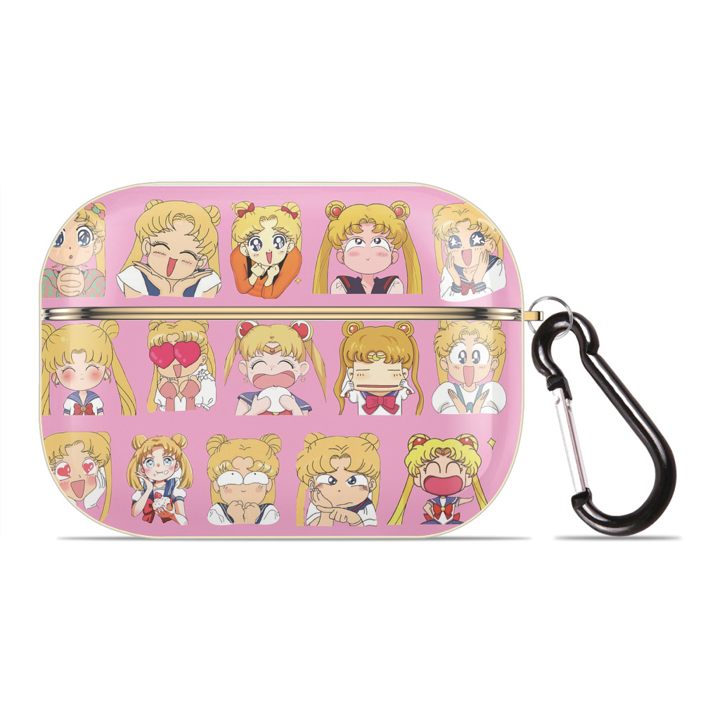（画像用） 美少女戦士セーラームーン Sailor Moon 【AirPods Pro用】ハードシェル保護ケース｜耐衝撃・防指紋・カラビナ付き商品仕様