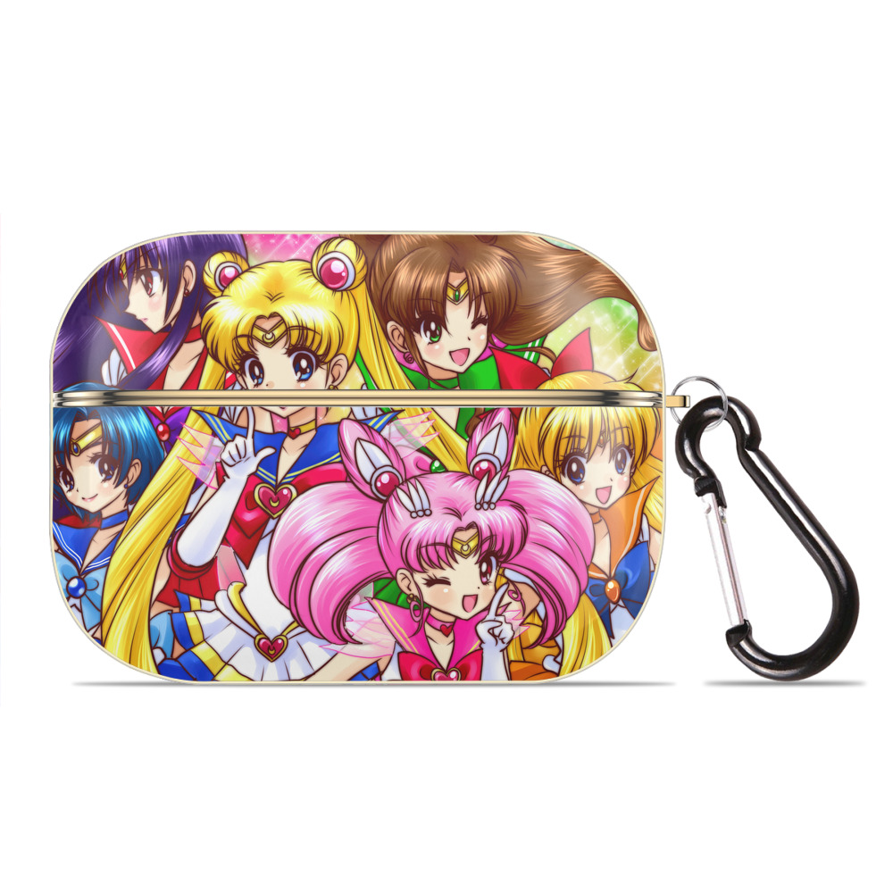 （画像用） 美少女戦士セーラームーン Sailor Moon 【AirPods Pro用】ハードシェル保護ケース｜耐衝撃・防指紋・カラビナ付き商品仕様