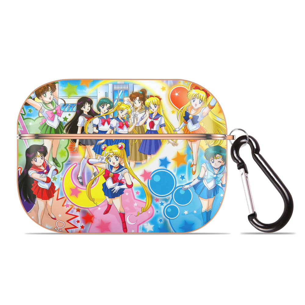 （画像用） 美少女戦士セーラームーン Sailor Moon 【AirPods Pro用】ハードシェル保護ケース｜耐衝撃・防指紋・カラビナ付き商品仕様