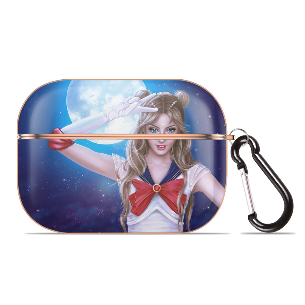 （画像用） 美少女戦士セーラームーン Sailor Moon 【AirPods Pro用】ハードシェル保護ケース｜耐衝撃・防指紋・カラビナ付き商品仕様