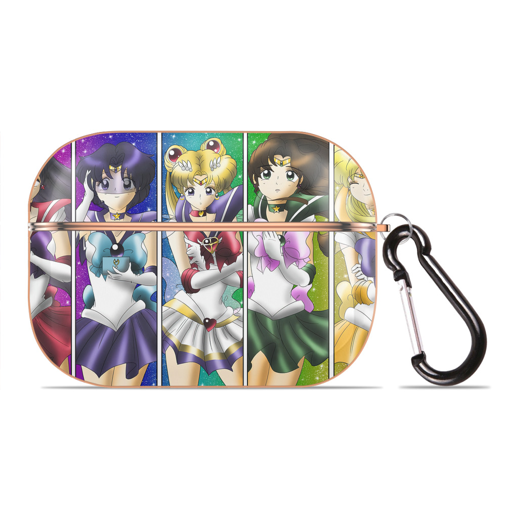 （画像用） 美少女戦士セーラームーン Sailor Moon 【AirPods Pro用】ハードシェル保護ケース｜耐衝撃・防指紋・カラビナ付き商品仕様