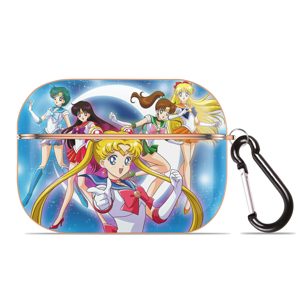 （画像用） 美少女戦士セーラームーン Sailor Moon 【AirPods Pro用】ハードシェル保護ケース｜耐衝撃・防指紋・カラビナ付き商品仕様