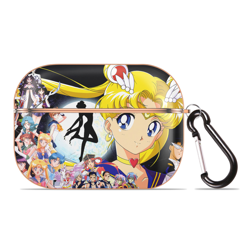 （画像用） 美少女戦士セーラームーン Sailor Moon 【AirPods Pro用】ハードシェル保護ケース｜耐衝撃・防指紋・カラビナ付き商品仕様