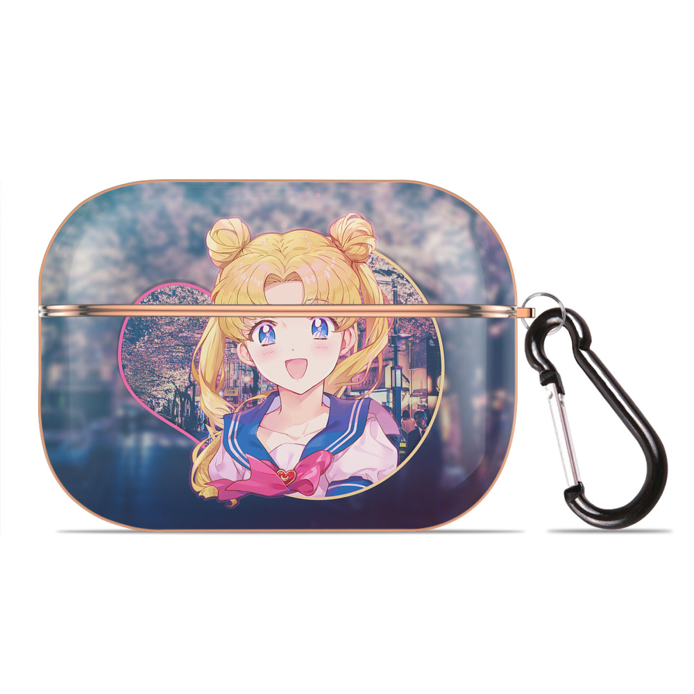 （画像用） 美少女戦士セーラームーン Sailor Moon 【AirPods Pro用】ハードシェル保護ケース｜耐衝撃・防指紋・カラビナ付き商品仕様