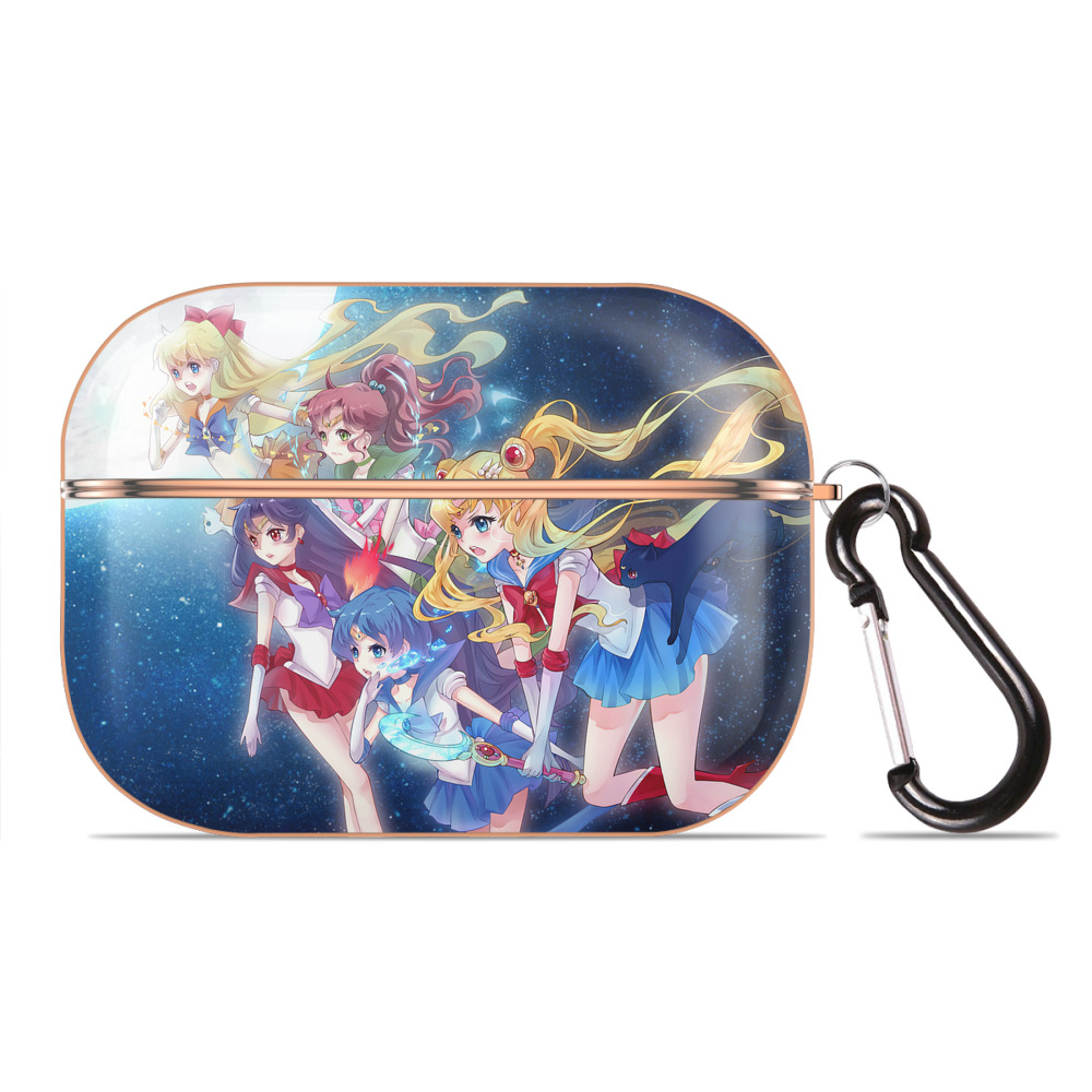 （画像用） 美少女戦士セーラームーン Sailor Moon 【AirPods Pro用】ハードシェル保護ケース｜耐衝撃・防指紋・カラビナ付き商品仕様