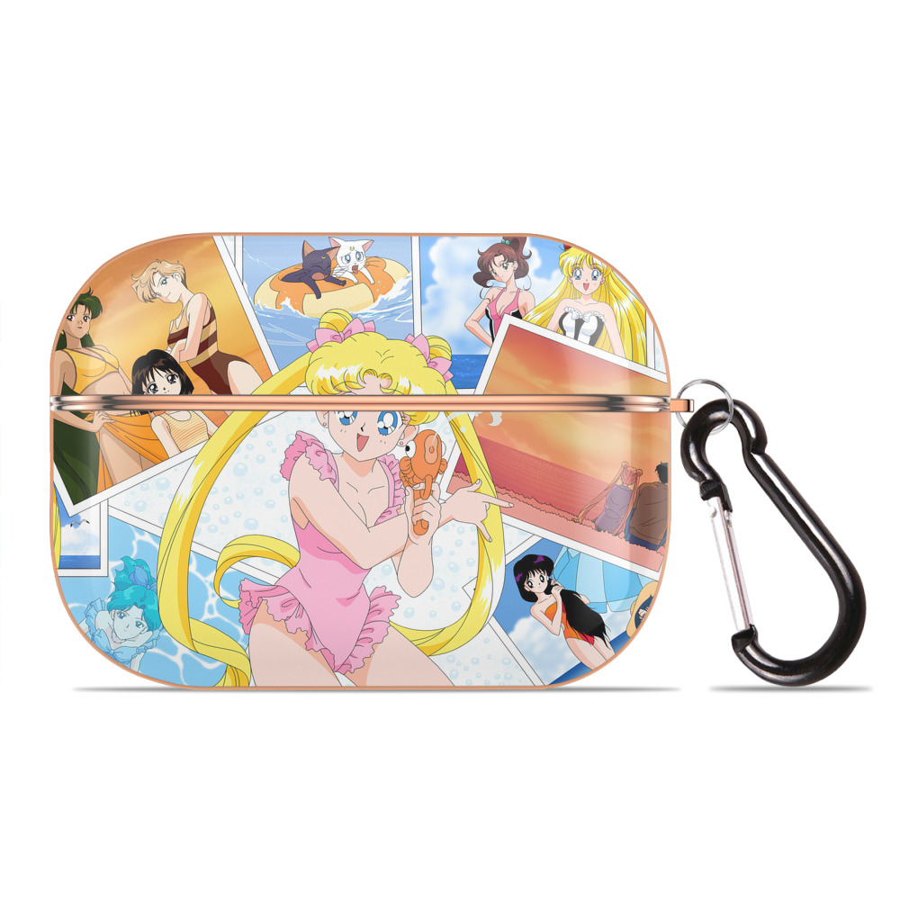 （画像用） 美少女戦士セーラームーン Sailor Moon 【AirPods Pro用】ハードシェル保護ケース｜耐衝撃・防指紋・カラビナ付き商品仕様
