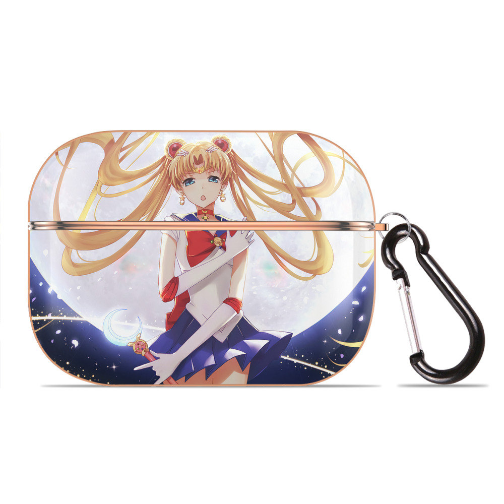 （画像用） 美少女戦士セーラームーン Sailor Moon 【AirPods Pro用】ハードシェル保護ケース｜耐衝撃・防指紋・カラビナ付き商品仕様