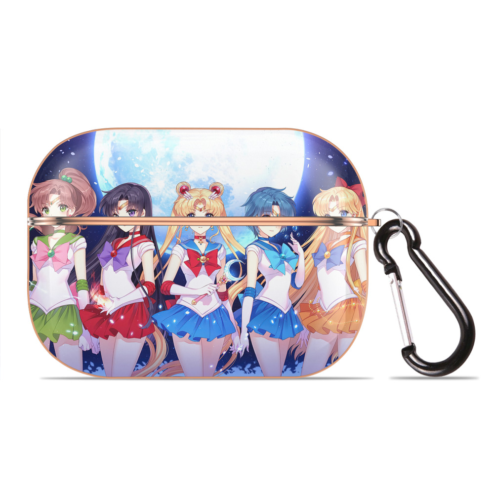 （画像用） 美少女戦士セーラームーン Sailor Moon 【AirPods Pro用】ハードシェル保護ケース｜耐衝撃・防指紋・カラビナ付き商品仕様